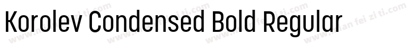 Korolev Condensed Bold Regular字体转换
